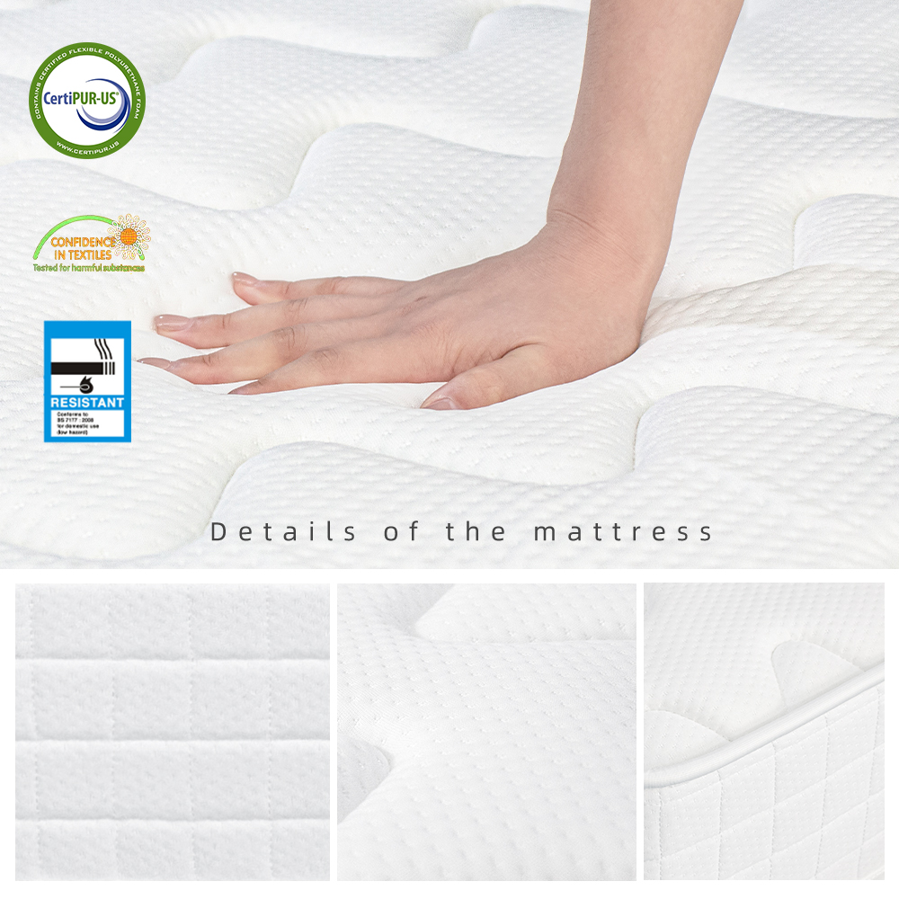 Hellosleep 21cm purple Sprung Mattress