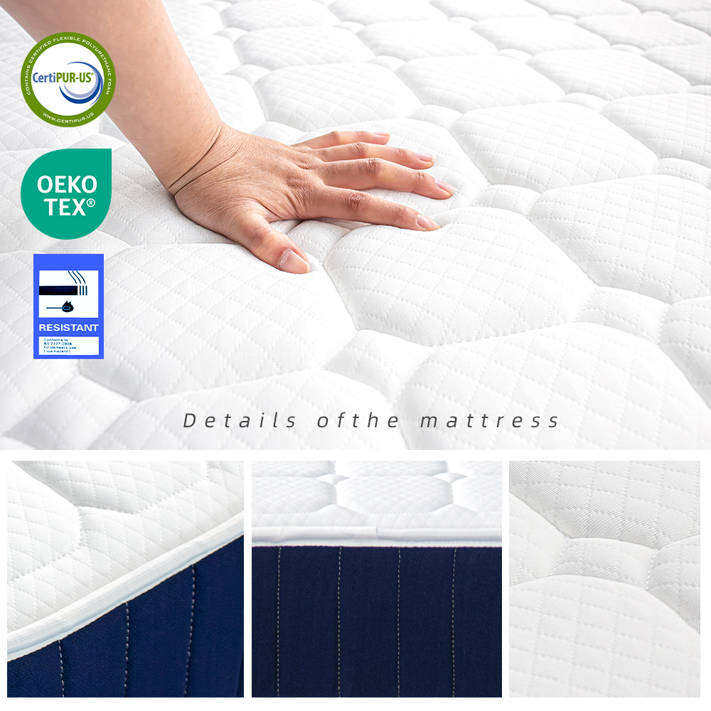 Hellosleep Customizable Blue Sprung Mattress