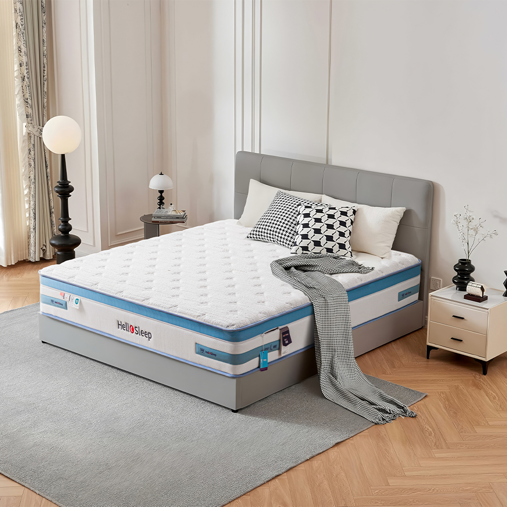 Hellosleep Customizable Grey Sprung Mattress