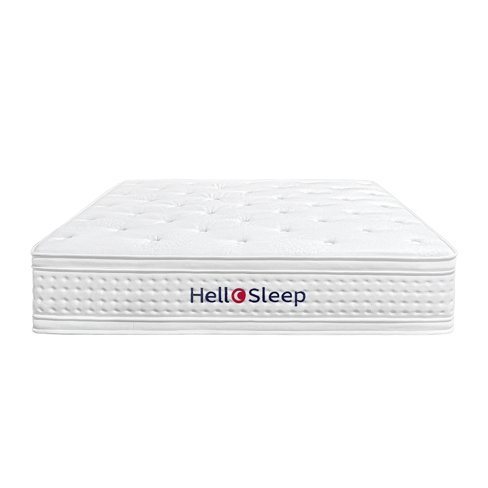 Hellosleep 38cm White Sprung Mattress